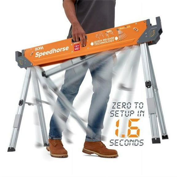 Bora  Portamate 31.5 x 45 in. Speedhorse Sawhorse 1500 lbs Capacity