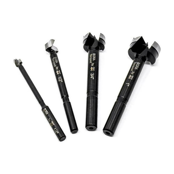 Bora Portamate Tempest Forstner Bit Set With Wood Box 4Pc