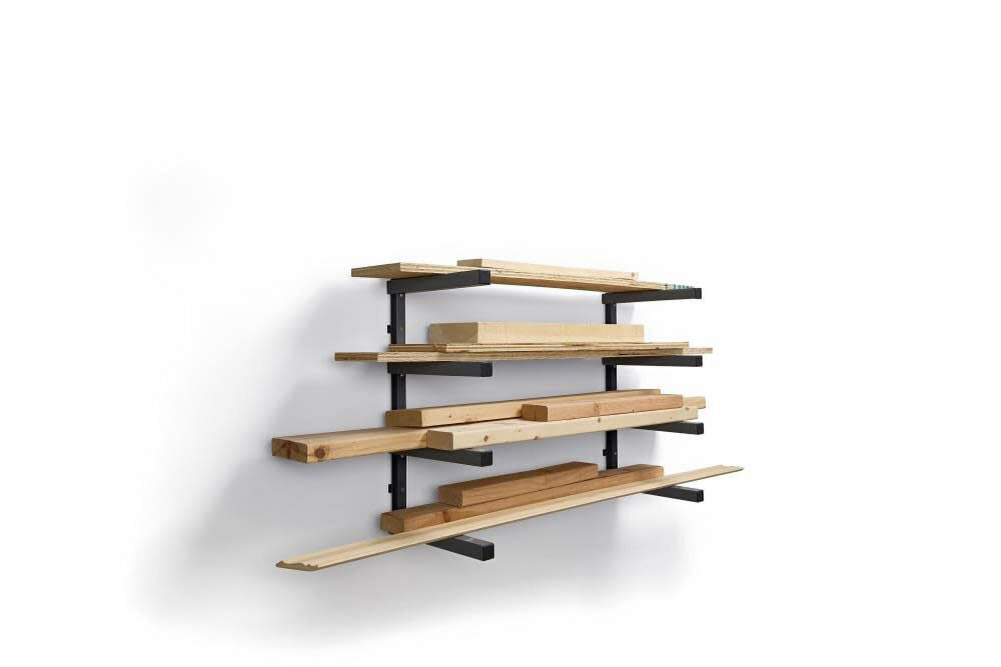 Bora Portamate Wall Mounted Storage Rack 4 Level Black gray