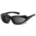 thumbnail image 1 of 7eye Bora Wind-Blocking Padded Sunglasses for Outdoors, UV400, Gray Lenses, Glossy Black, 1 of 5