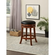 Boraam 24in. Backless Swivel Wood Counter Stool - Cherry Finish