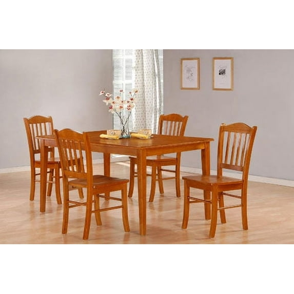 Boraam 5pc Shaker Dining Set, Oak