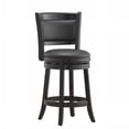 thumbnail image 1 of Boraam  Augusta 24 Inch Fixed Seat Counter Stool - Black Finish, 1 of 2
