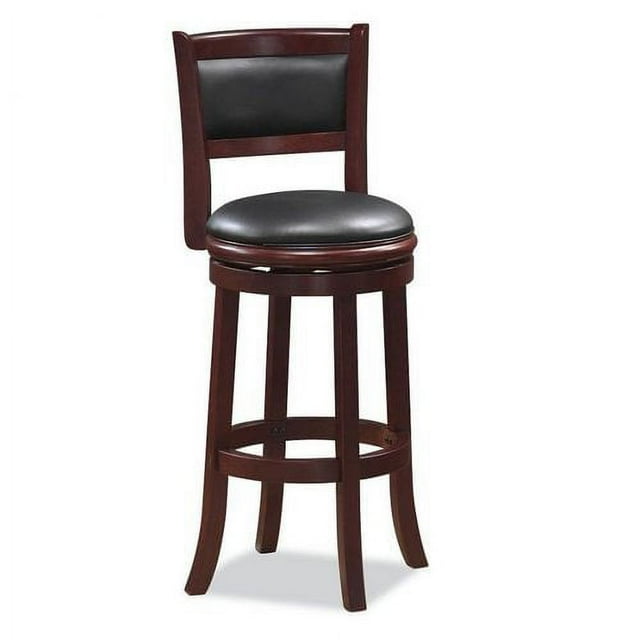 Boraam Augusta 24inch Swivel Counter Stool High Back Cherry Cherry