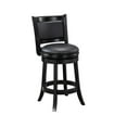 thumbnail image 1 of Boraam Augusta Counter Height Swivel Wood Kitchen Bar Stool, Black Finish, 1 of 8