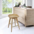 thumbnail image 1 of Boraam Bali 24" Backless Swivel Wood Counter Stool, Natural Finish, 1 of 9
