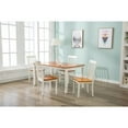 thumbnail image 1 of Boraam Bloomington 5-Piece Dining Room Set - Cream/Honey Oak Finish, 1 of 9