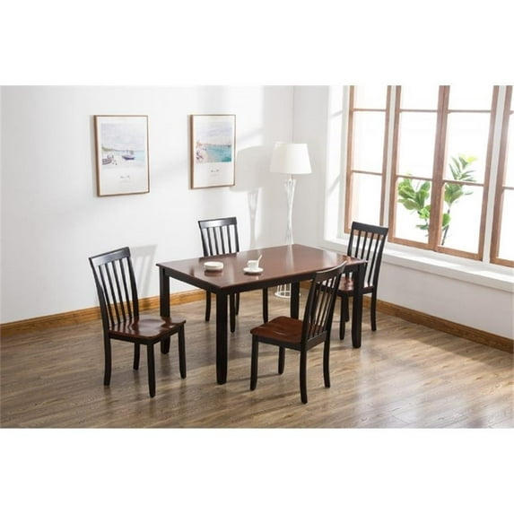 Boraam Bloomington Dining Chair Set of 2 - Black&Cherry