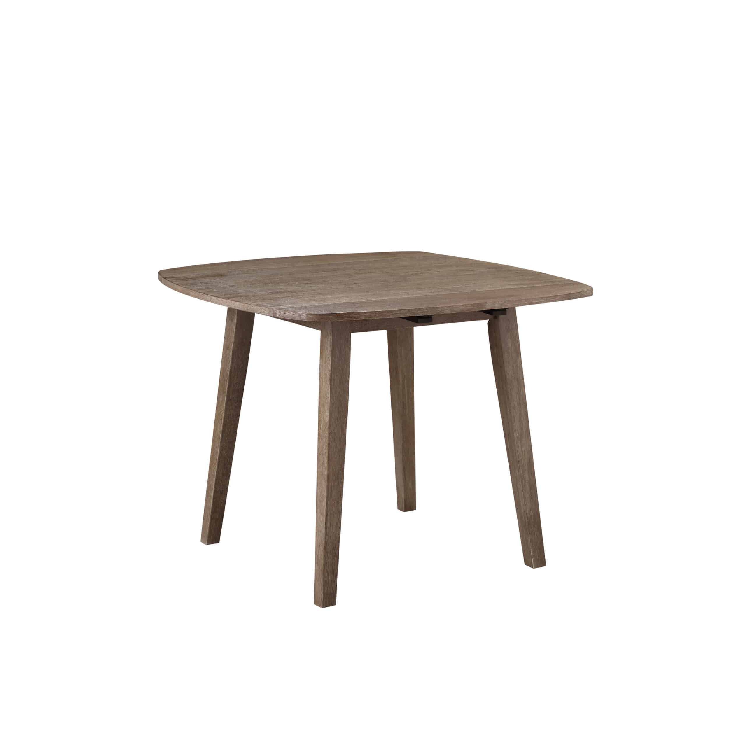 Boraam Boulder Dining Table with Drop Leafs in Barnwood Wire-Brush Finish