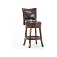thumbnail image 1 of Boraam Bristol 24in. High Back Swivel Wood Counter Stool, Cherry, 1 of 6