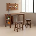 thumbnail image 1 of Boraam Brittany 3pc Rectangular Dining Room Table Set - Chestnut Wire-Brush, 1 of 18