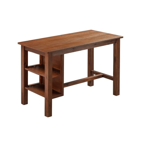 Boraam Brittany Rectangular Desk Table - Chestnut Wire-Brush Finish