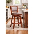 thumbnail image 1 of Boraam Broadmoor Wood Kitchen Swivel Bar Stool - Cherry Finish, 1 of 8