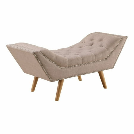 Boraam Button Tufted Bench - Beige