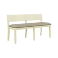 thumbnail image 1 of Boraam Capella Modern Dining Bench with Cushioned Seat and High-Density Foam, Beige/Buttermilk, 1 of 5