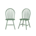 thumbnail image 1 of Boraam Carolina Rubberwood Equestrian Green Dining Room Chairs – Set of 2, 1 of 5