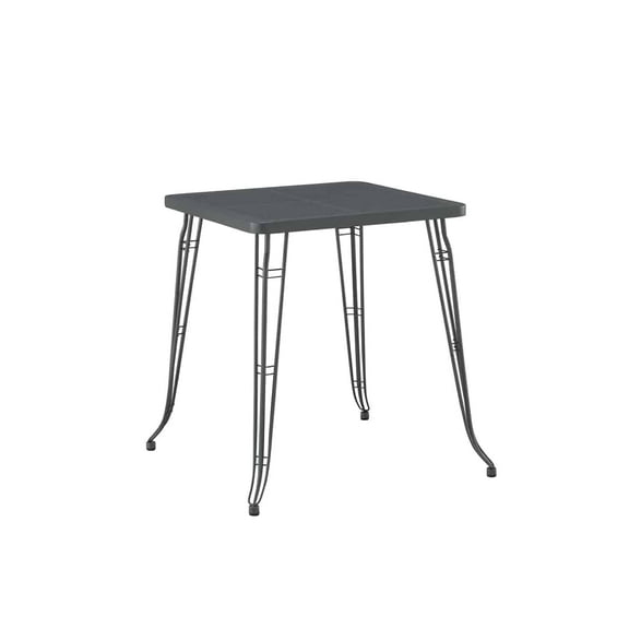 Boraam Carson 42"H Industrial Steel Pub Table - New - Gray Finish