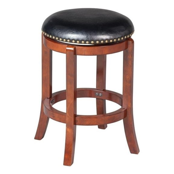 Boraam Cordova Swivel Backless Counter Stool - Cherry