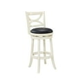 thumbnail image 1 of Boraam Florence 29 in. High Back Swivel Wood Kitchen Bar Stool, Buttermilk Finish, 1 of 8