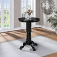 thumbnail image 1 of Boraam Florence Round Pub Table with Black Base - Contemporary Design, 1 of 7