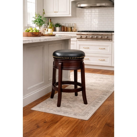 Boraam Hamilton Backless Swivel Counter Stool - Cappuccino