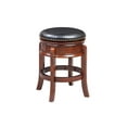 thumbnail image 1 of Boraam Hamilton Counter Height Backless Swivel Wood Counter Stool, Cherry Finish, 1 of 4