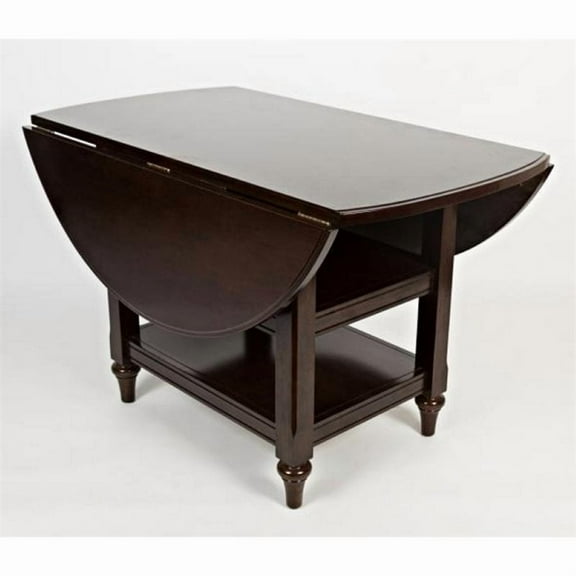 Boraam Harbor Cottage Drop Leaf Dining Table in Cappuccino