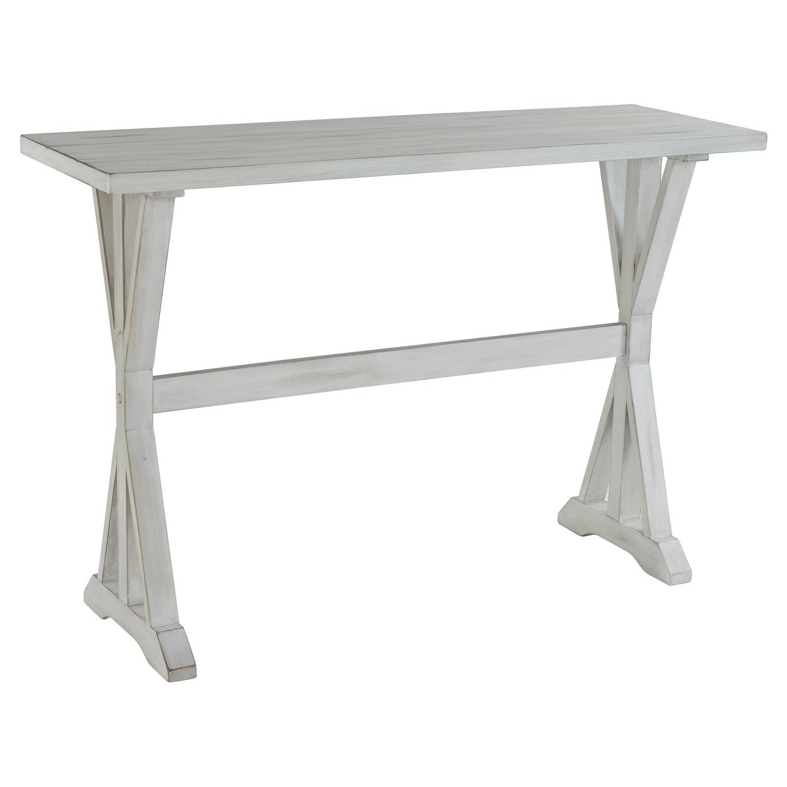 Boraam Jamestown Rectangular Console Table in Antique White Finish