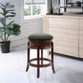 thumbnail image 1 of Boraam Magellan 24in. Backless Swivel Wood Counter Stool - Brandy Finish, 1 of 4