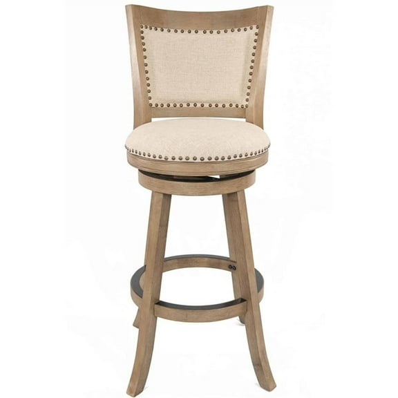 Boraam Melrose Swivel Bar Stool - Driftwood Wire-Brush
