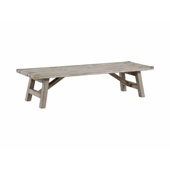 Boraam Montana Accent Plant Table - Light Barnwood Finish