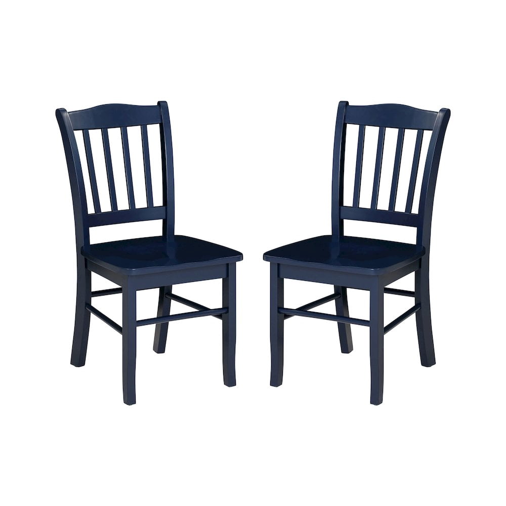 Boraam Shaker Dining Chairs, Set of 2 – Navy Blue Finish