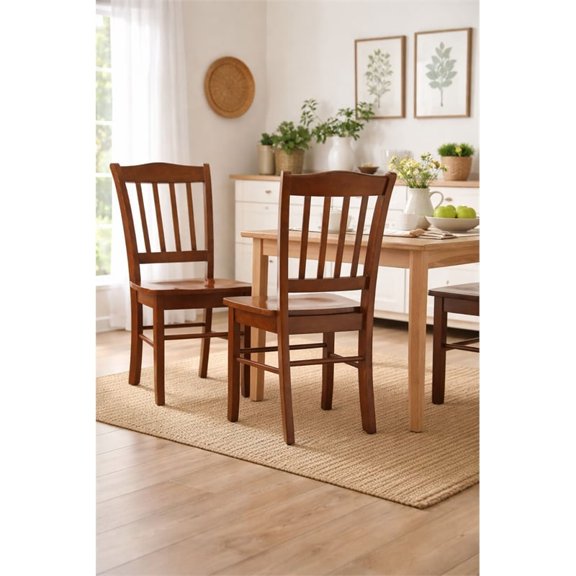 Boraam Shaker Dining Chairs - Set of 2 - Walnut