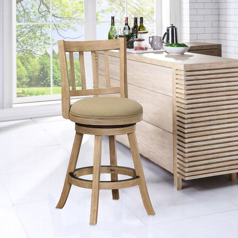 Boraam Sheldon Counter Height High Back Swivel Counter Stool