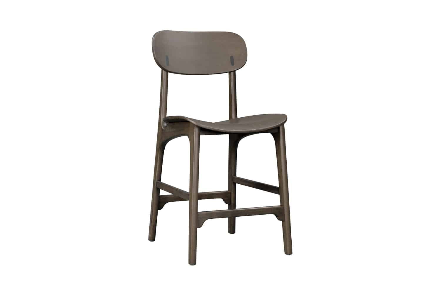 Solvang Carbonite Finish Wood Counter Height Barstool