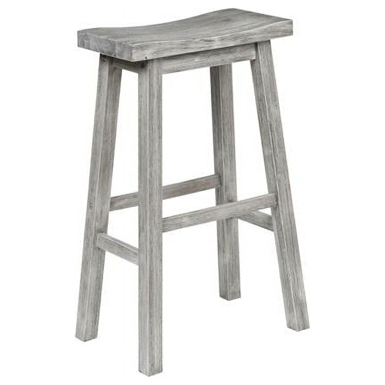 Sonoma 29" Storm Gray Wire-Brush Saddle Barstool