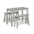 thumbnail image 1 of Boraam Sonoma Rectangular Wood Pub Set with 4 Pieces in Storm Gray Wire-Brush Finish, 1 of 9