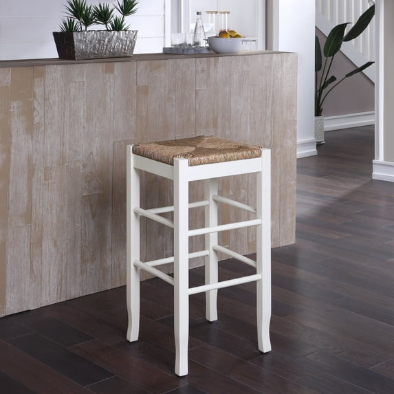 Boraam Square 29" Rush Backless Kitchen Bar Stool - Cream