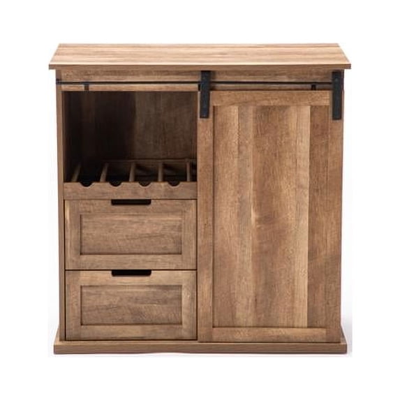 Weston Sliding Barn Door Wine Cabinet