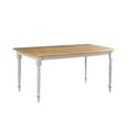 thumbnail image 1 of Boraam Windsor Farmhouse Rectangular Dining Table in Cream and Natural Finish, 1 of 3