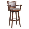 thumbnail image 1 of Boraam Wood Broadmoor Swivel Extra Tall Bar Stool in Cappuccino, 1 of 9