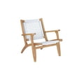 thumbnail image 1 of Boraam Wood Harrison Hexagon Woven Rope Accent Chair Light Grey- Natural Finish, 1 of 7