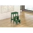 thumbnail image 1 of Boraam Niko 3-Step Folding Stool - Wood, Equestrian Green Finish, 1 of 8