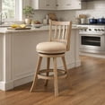 thumbnail image 1 of Boraam Sheldon Swivel Wood Counter Stool - Oatmeal, 1 of 5
