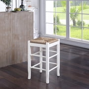 Boraam 24 Square Rush Stool, Multiple Colors