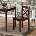 thumbnail image 1 of Boraam X-Style Back Jamie Dining Chair, Set of 2 Chairs,Cherry Wood Finish, 1 of 4