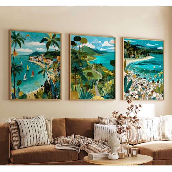 Boracay Philippines Tropical Beach Wall Art Print, Island Decor