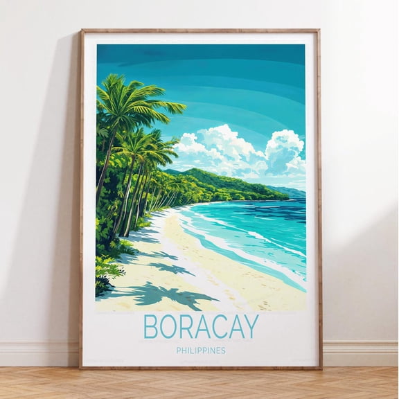 Boracay Philippines Tropical Island Beach Print Unframed Paper Print