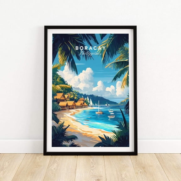 Boracay Wall Art Print Travel Poster Boracay Wall Decor Boracay Art Lovers Gift Boracay Ph