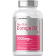 thumbnail image 1 of Borage Oil Capsules 2000 mg | 120 Softgels | 380mg of GLA | by Horbaach, 1 of 7
